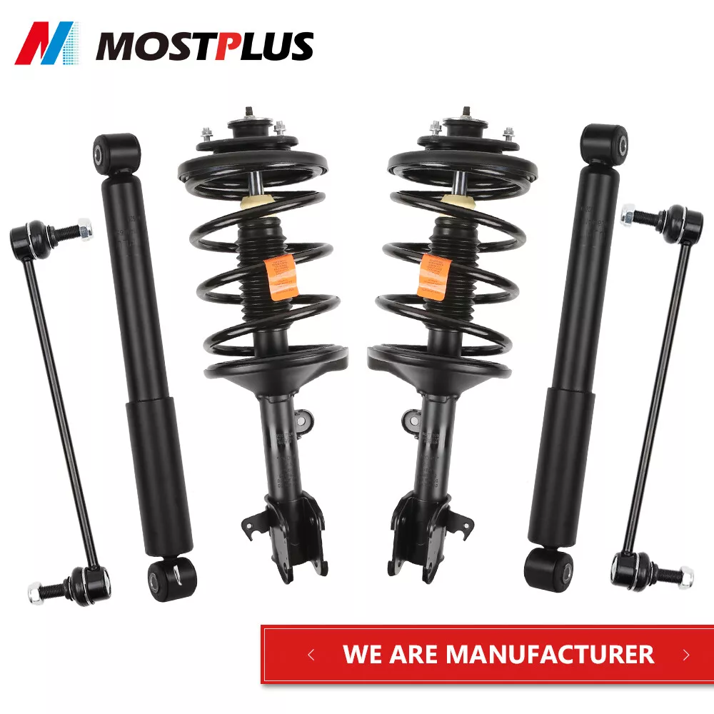 MOSTPLUS Set Front \u0026 Rear Struts Shocks w/ Front Sway Bar End Links for 1999-2004 Odyssey